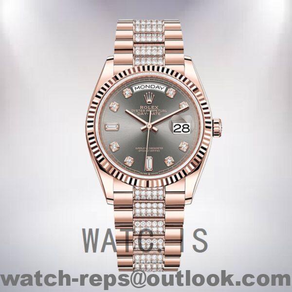 Rolex Day-Date m128235-0051 36mm Men's Rose Gold-tone Automatic Watch - Image 2