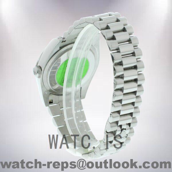 Rolex Day-date 36mm Men's m118389-0008 Silver-tone Bracelet Watch - Image 4