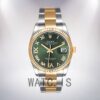 Rolex Datejust Men's 36mm m126233-0026 Green Dial Silver-tone Watch - Image 2