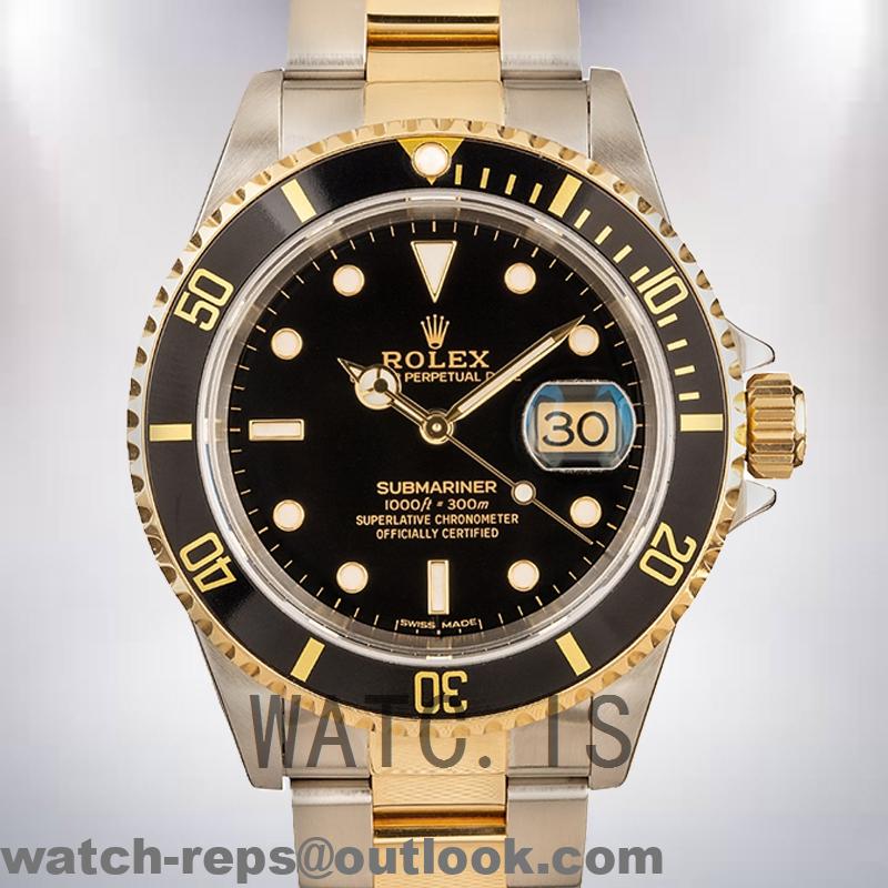Rolex Submariner 40mm Men’s 16613 Champagne Dial Watch 3