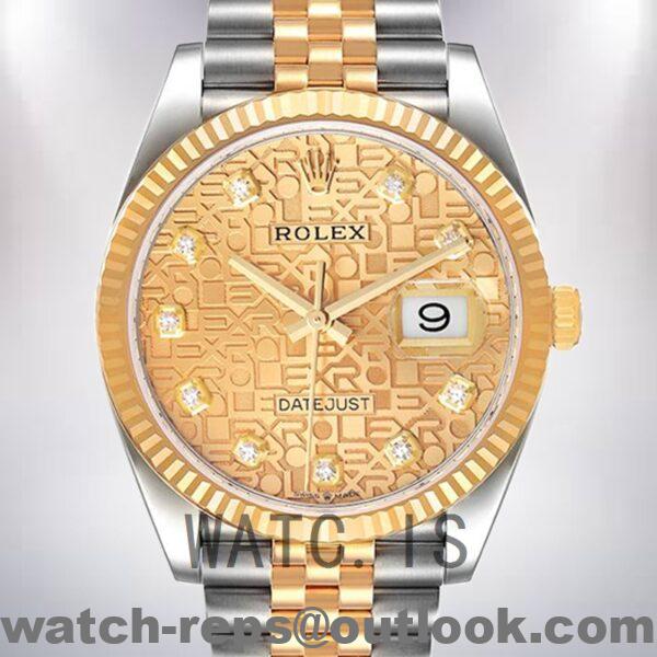 Rolex Datejust 36mm Men’s m126233-0033 Gold Jubilee Dial Automatic Watch 4