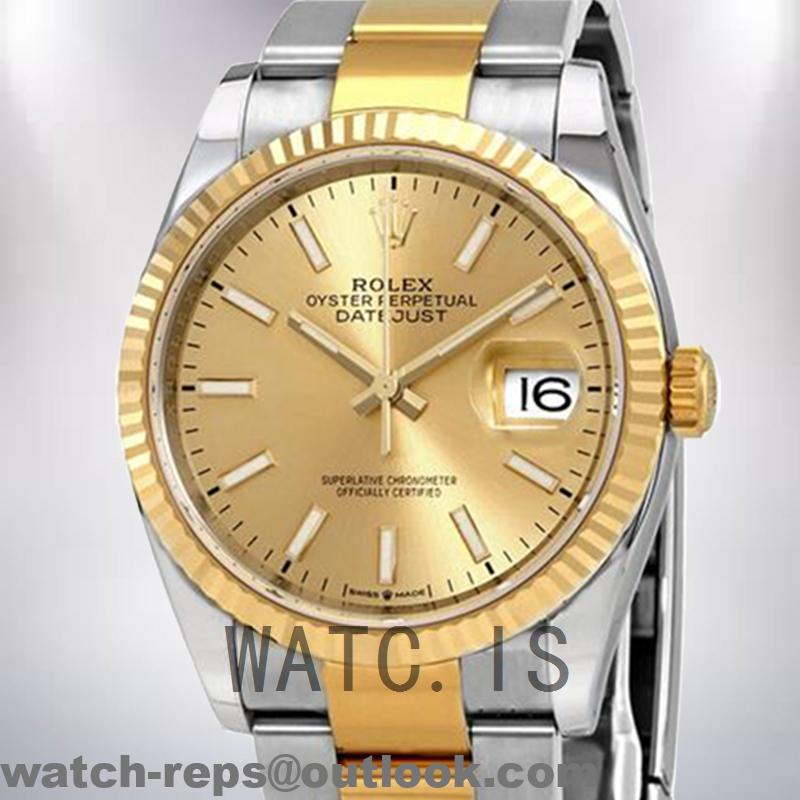 Rolex Datejust 36mm Men’s m126233-0033 Gold Jubilee Dial Automatic Watch 3