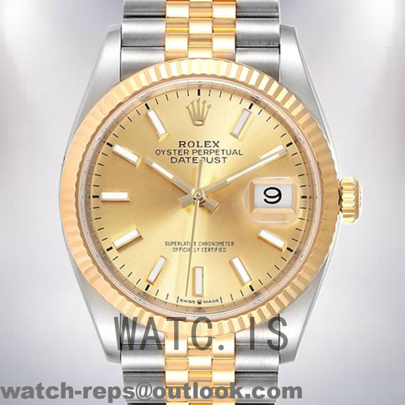 Rolex Datejust 126233CSO Men’s 36mm Oyster Bracelet Champagne Dial Watch 3