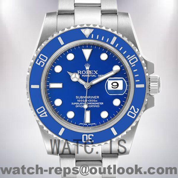 Rolex Submariner 40mm 116619LB-97209 Men's Blue Dial Automatic Watch
