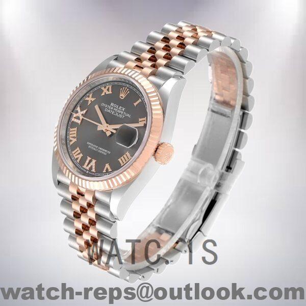 Rolex Datejust 36mm Men's m126231-0023 Jubilee Bracelet Grey Dial Watch - Image 3