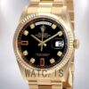 Rolex Day-Date Ladies 118238BKDRP 36mm Automatic Jubilee Bracelet Watch