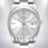 Rolex Datejust m126200-0002 Men's 36mm Silver Floral Dial Watch
