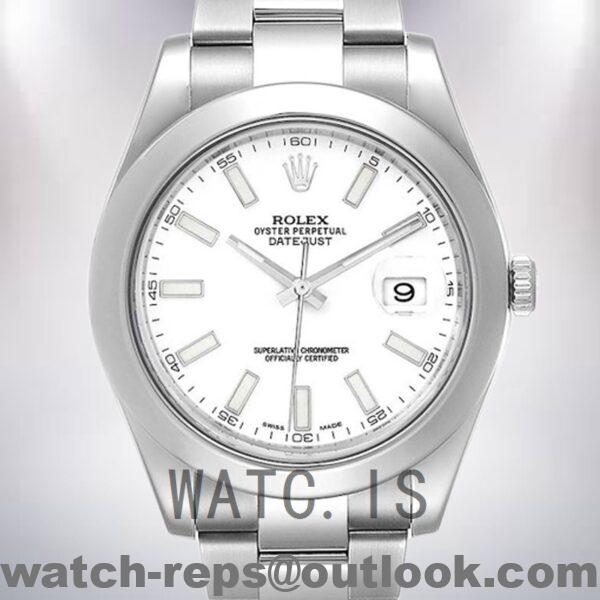 Rolex Datejust Men's 41mm 116300WSO Silver-tone White Dial Watch