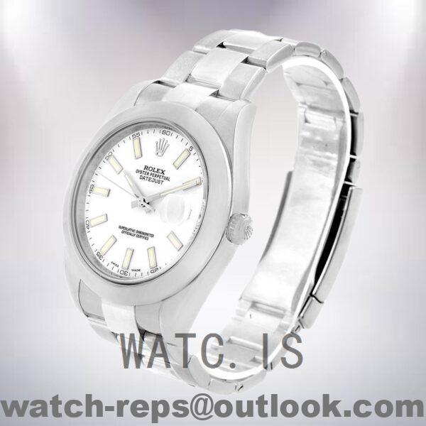 Rolex Datejust Men's 41mm 116300WSO Silver-tone White Dial Watch - Image 3