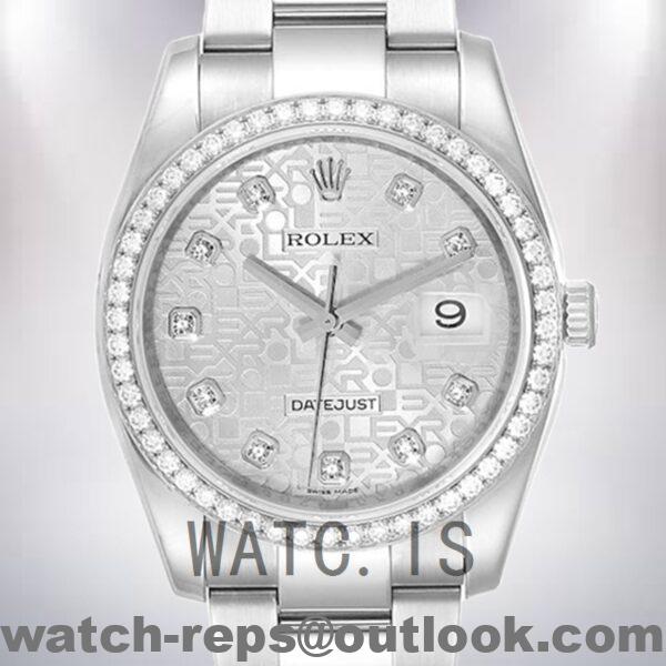 Rolex Datejust Men's 116244SJDO 36mm Silver Dial Watch
