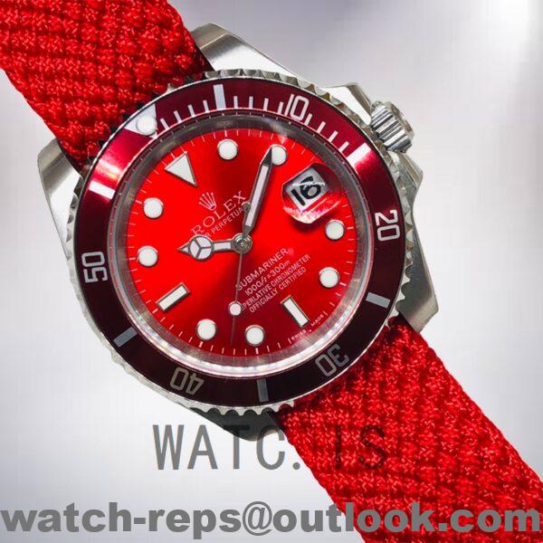 Rolex Submariner 116610Coke 40mm Men’s Knitted Strap Watch 5