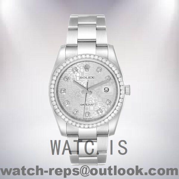 Rolex Datejust Men's 116244SJDO 36mm Silver Dial Watch - Image 2