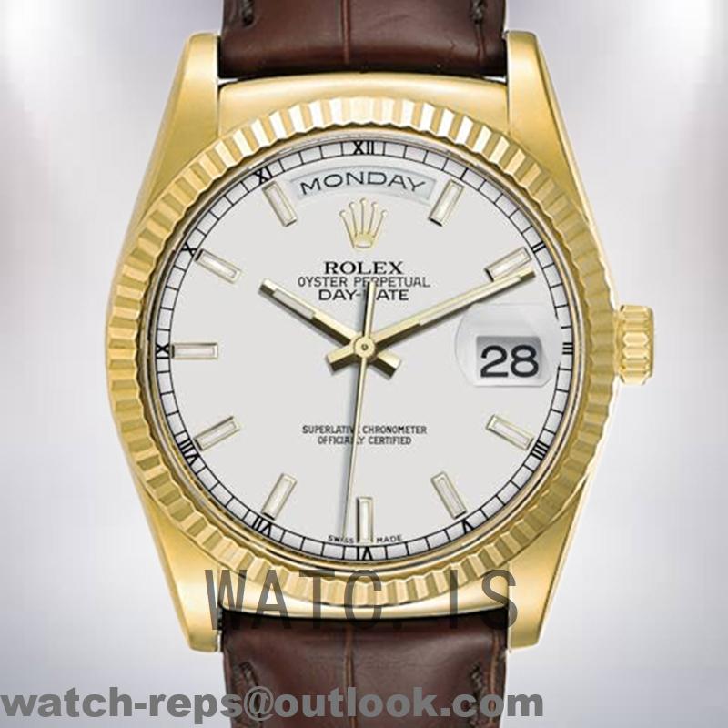 Rolex Day-Date 36mm 118139 Men’s Silver-tone Watch 3