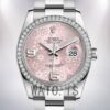 Rolex Datejust Men's 36mm 116244PFAO Pink Floral Dial Silver-tone Watch