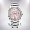 Rolex Datejust Men's 36mm 116244PFAO Pink Floral Dial Silver-tone Watch - Image 2