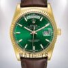 Rolex Day-Date 36mm Men's m118138-0030 Leather Strap Watch