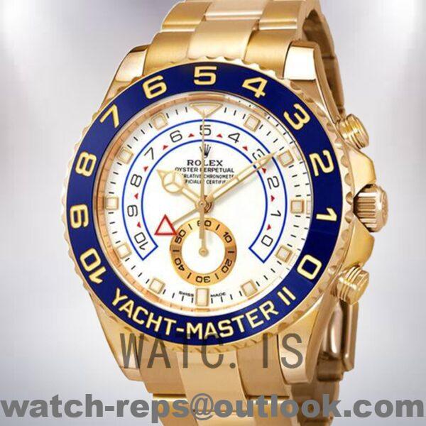 Rolex Yacht-master m116688-0002 44mm Men's White Dial Oyster Bracelet Watch
