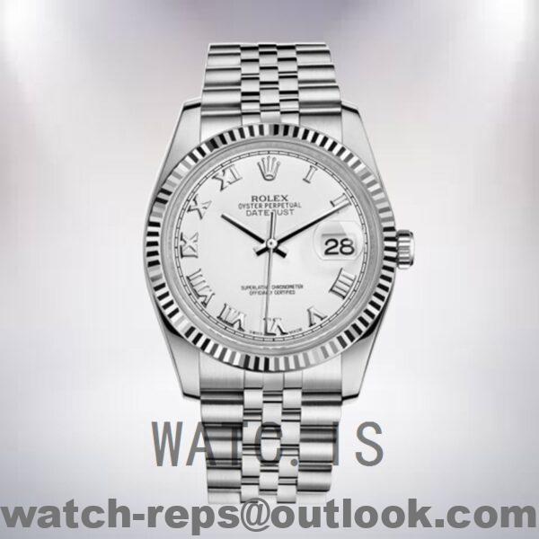 Rolex Datejust 36mm 116234WRJ Men’s White Dial Silver-tone Watch 5