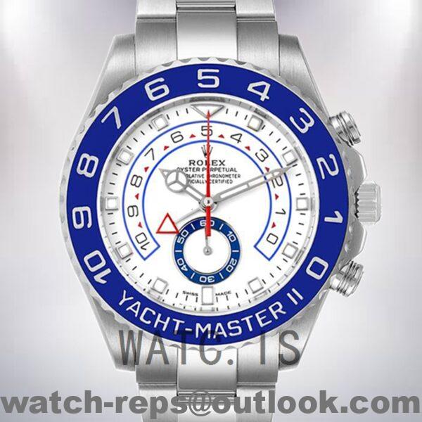 Rolex Yacht-master Ii Men's 44mm m116680-0002 White Dial Watch