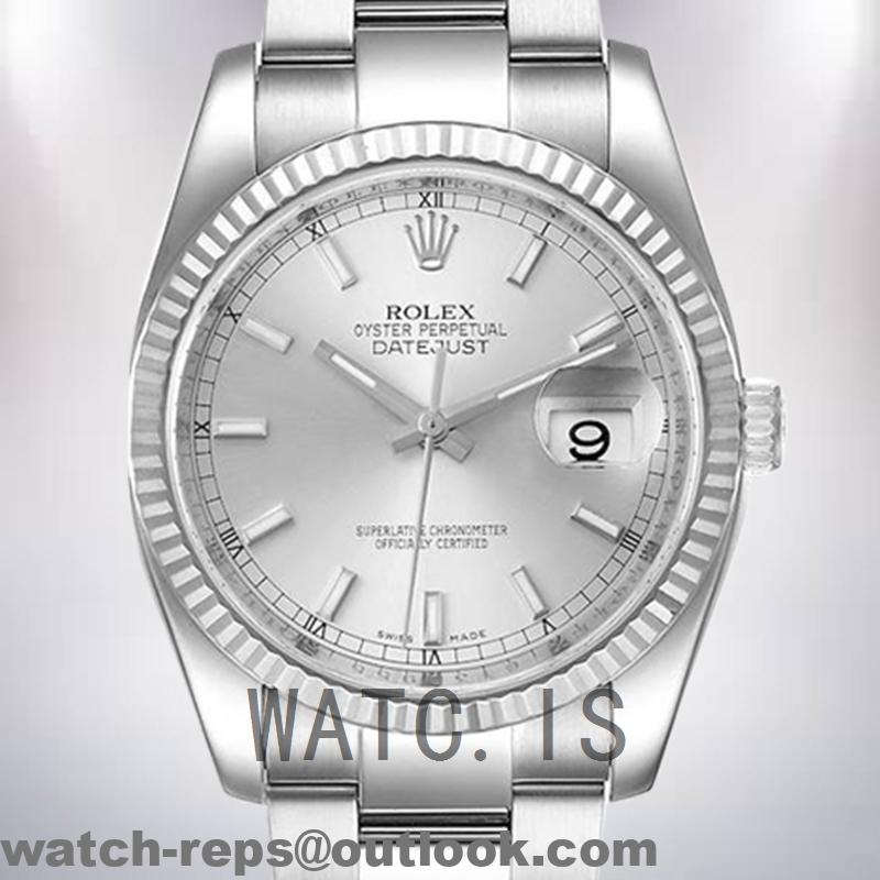 Rolex Datejust 36mm 116234WRJ Men’s White Dial Silver-tone Watch 3