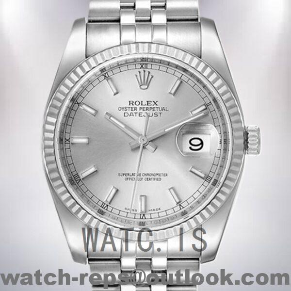 Rolex Datejust 116234SSJ Men's 36mm Silver-tone Automatic Watch