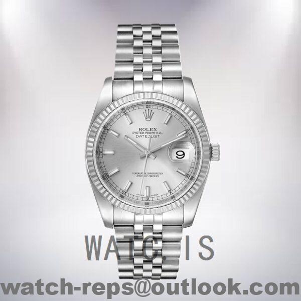 Rolex Datejust 116234SSJ Men's 36mm Silver-tone Automatic Watch - Image 2