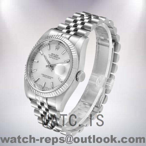 Rolex Datejust 116234SSJ Men's 36mm Silver-tone Automatic Watch - Image 3