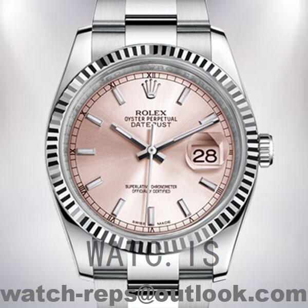 Rolex Datejust 116234-0120 36mm Men’s Pink Dial Watch 4