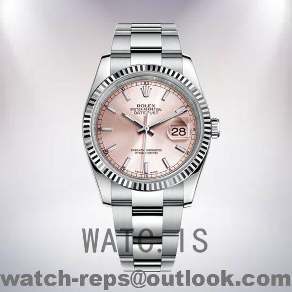 Rolex Datejust 116234-0120 36mm Men’s Pink Dial Watch 5