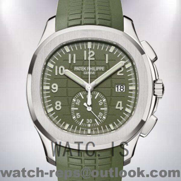 Patek Philippe Aquanaut 5968G-010 Men’s 42mm Green Dial Watch 3