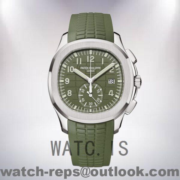 Patek Philippe Aquanaut 5968G-010 Men’s 42mm Green Dial Watch 4