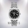 Rolex Datejust Men's 116244BKDJ 36mm Bracelet Black Dial Watch - Image 2
