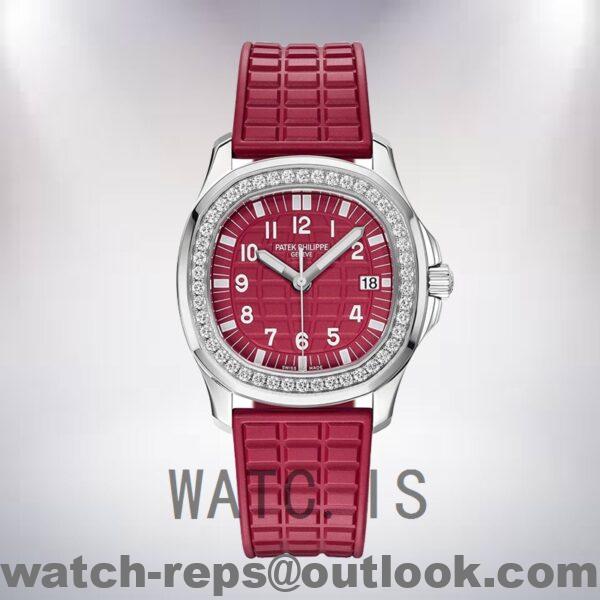 Patek Philippe Aquanaut 32mm Ladies 5067A-027 Red Dial Watch - Image 2