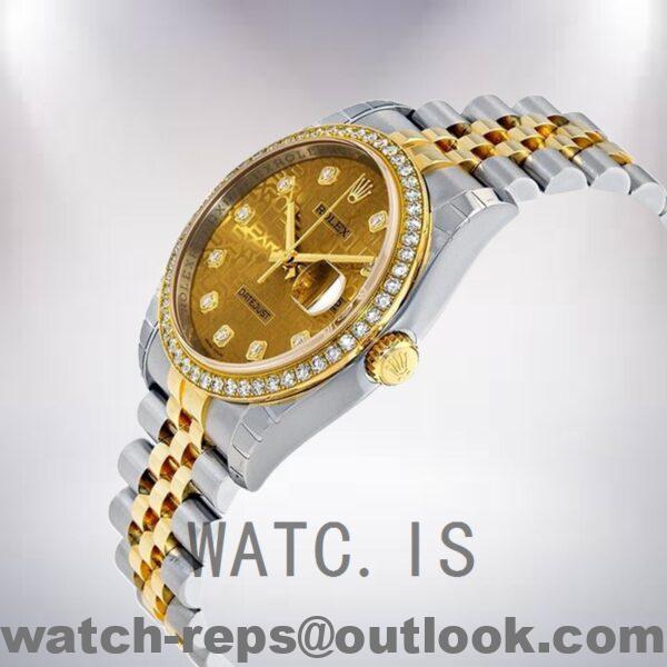 Rolex Datejust Men's 116243CJDJ 36mm Silver-tone Watch - Image 3