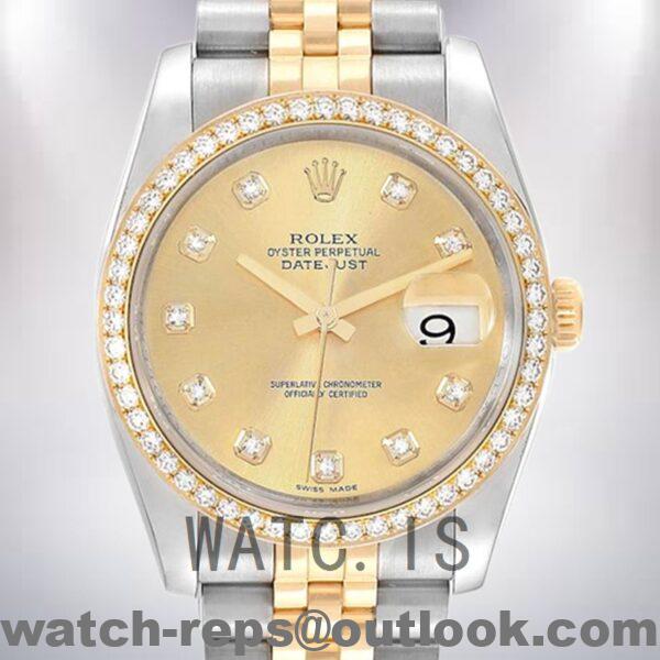 Rolex Datejust Men's 116243CDJ 36mm Automatic Champagne Dial Watch