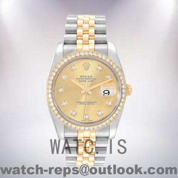Rolex Datejust Men's 116243CDJ 36mm Automatic Champagne Dial Watch - Image 2