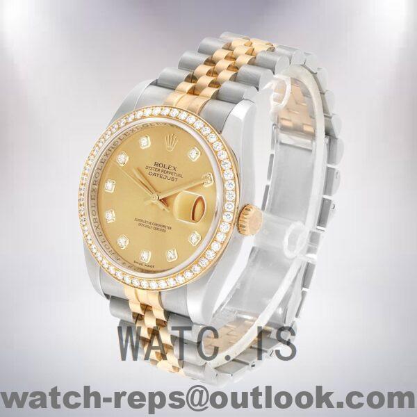 Rolex Datejust Men's 116243CDJ 36mm Automatic Champagne Dial Watch - Image 3