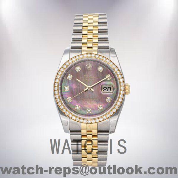 Rolex Datejust Men's 36mm 116243BKMDJ Silver-tone Watch - Image 2