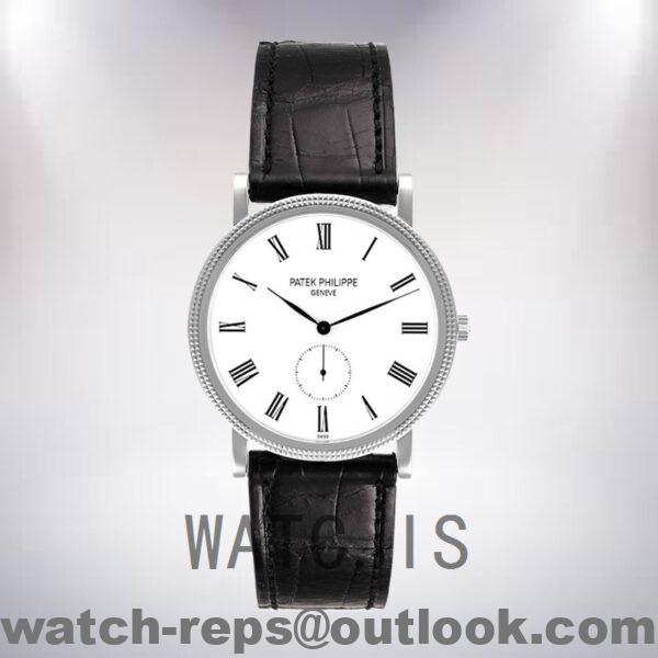 Patek Philippe Calatrava 40mm 5119G Men’s Leather Strap Watch 5