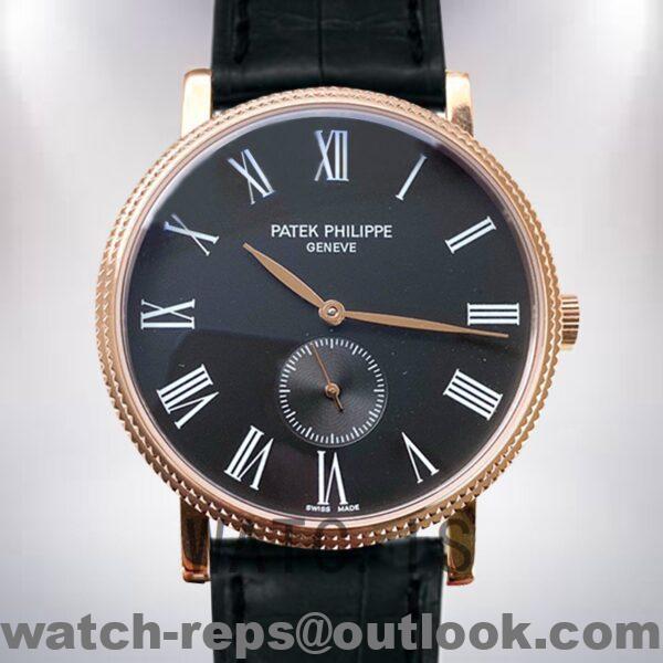 Patek Philippe Calatrava 3919J-1 Men's 40mm Leather Strap Watch