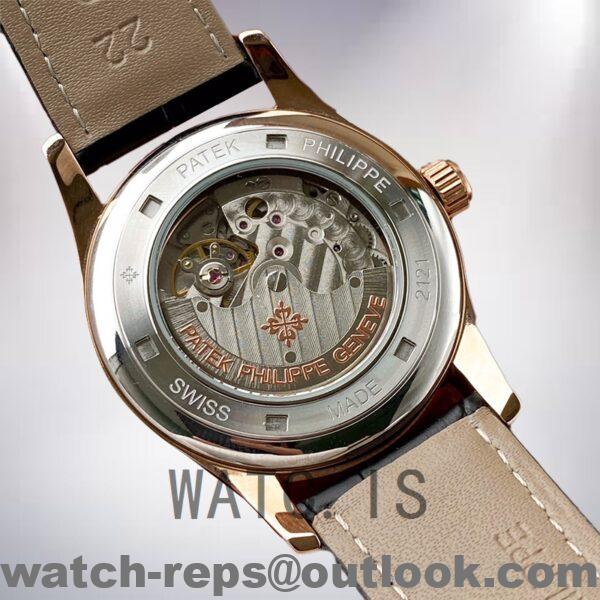 Patek Philippe Calatrava 3919J-1 Men's 40mm Leather Strap Watch - Image 4