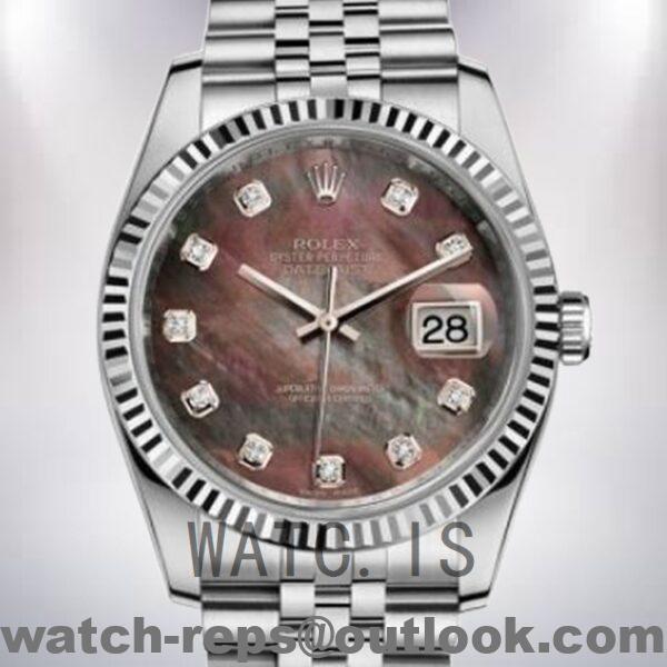 Rolex Datejust 116234BKMDJ 36mm Men's Silver-tone Watch