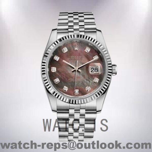 Rolex Datejust 116234BKMDJ 36mm Men's Silver-tone Watch - Image 2