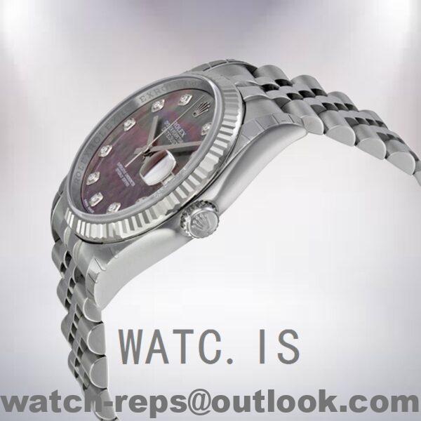 Rolex Datejust 116234BKMDJ 36mm Men's Silver-tone Watch - Image 3