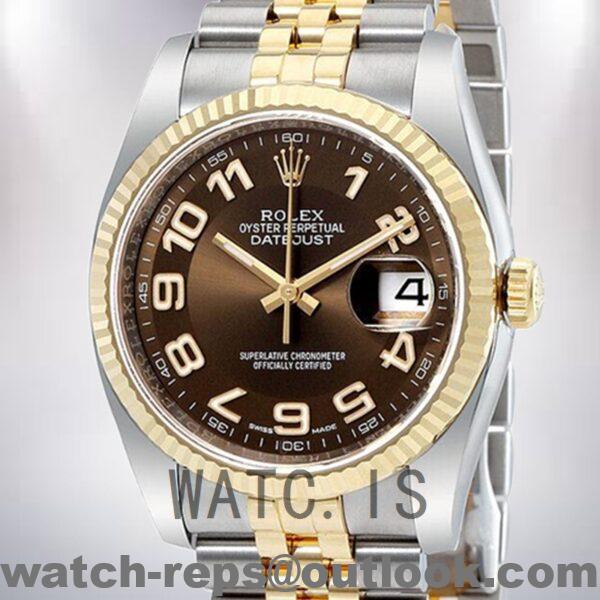 Rolex Datejust Men's 116233BRAJ 36mm Automatic Brown Dial Watch