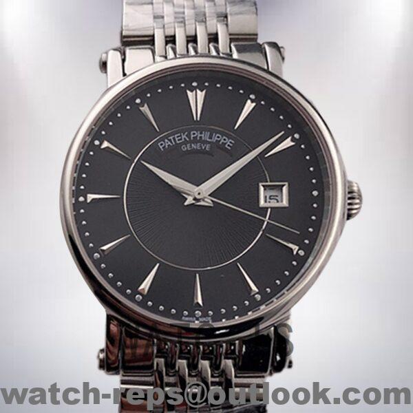 Patek Philippe Calatrava Men’s 40mm CalatravaBKSB015 Automatic Watch 4