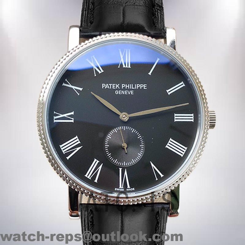 Patek Philippe Calatrava Men’s 40mm CalatravaBKSB015 Automatic Watch 3