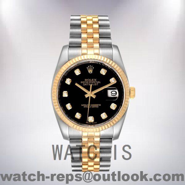 Rolex Datejust Men's 116233BKDJ 36mm Automatic Silver-tone Watch - Image 2