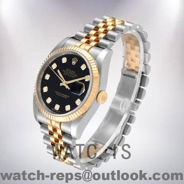 Rolex Datejust Men's 116233BKDJ 36mm Automatic Silver-tone Watch - Image 3