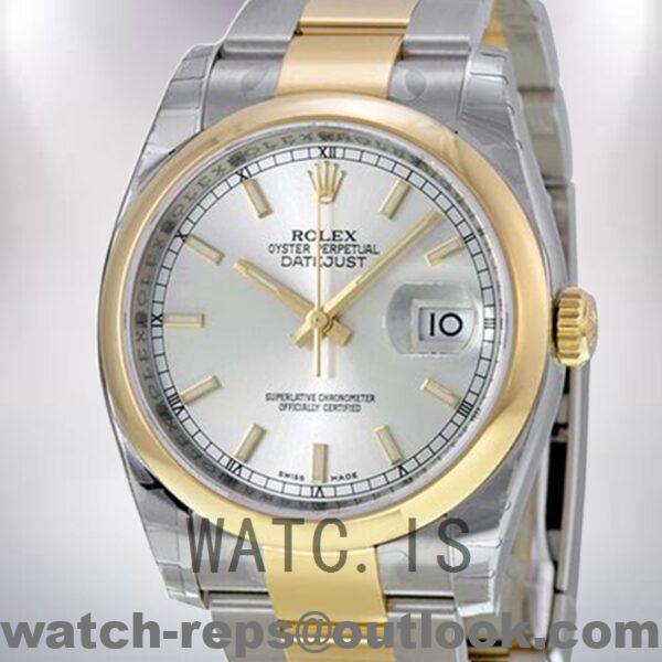 Rolex Datejust 36mm Men's 116203SSO Silver-tone Watch